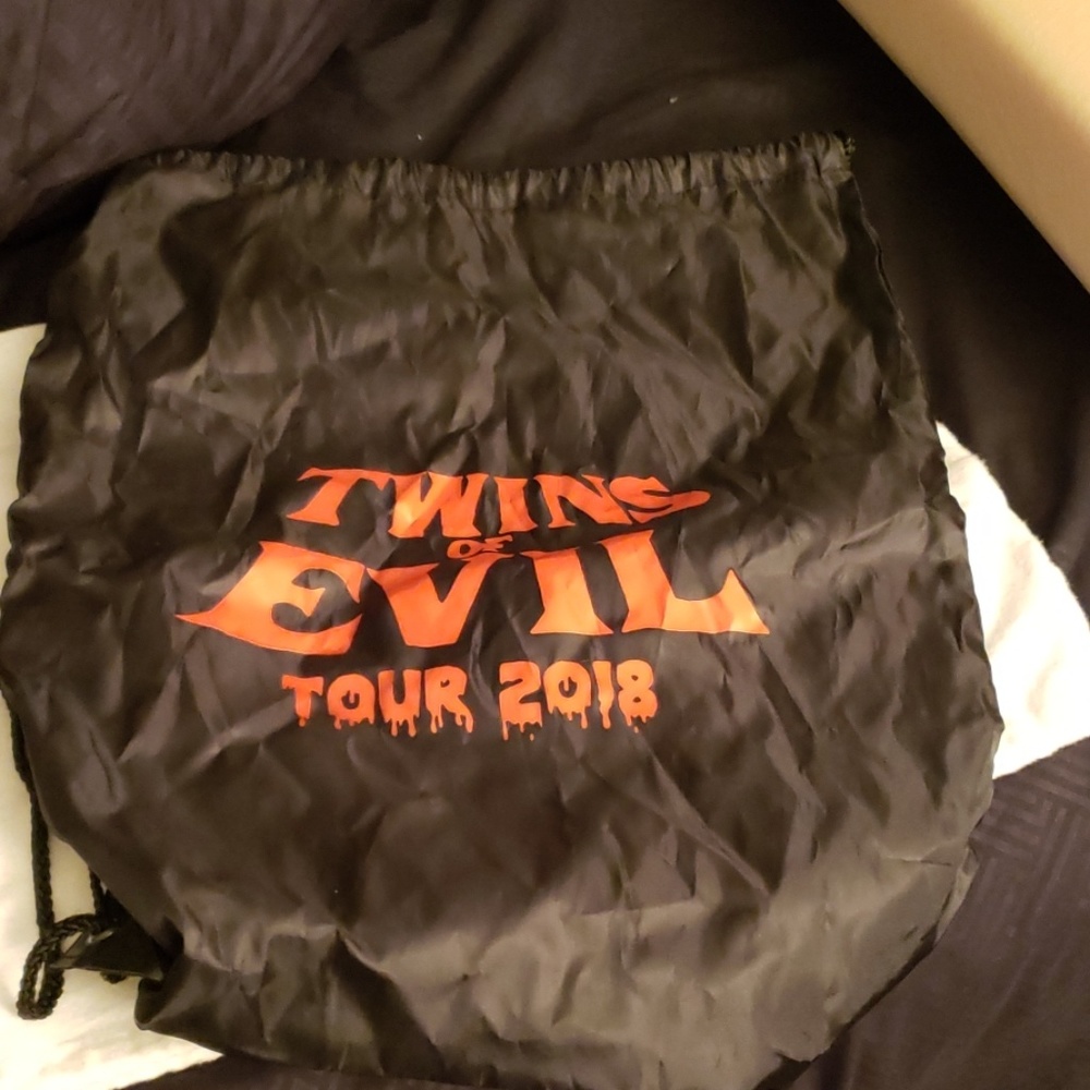 Manson Zombie Twins of Evil Tour Drawstring Bag